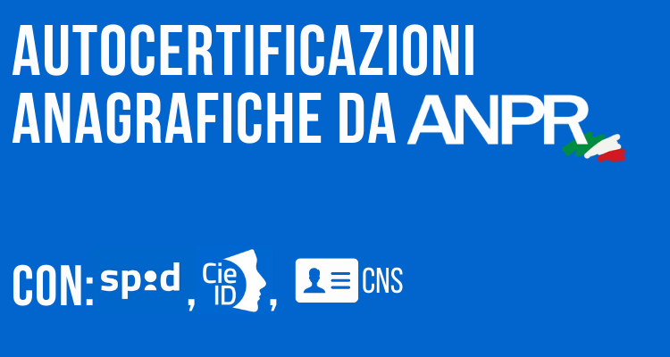 Immagine ANPR - Servizi al cittadino e autocertificazioni anagrafiche