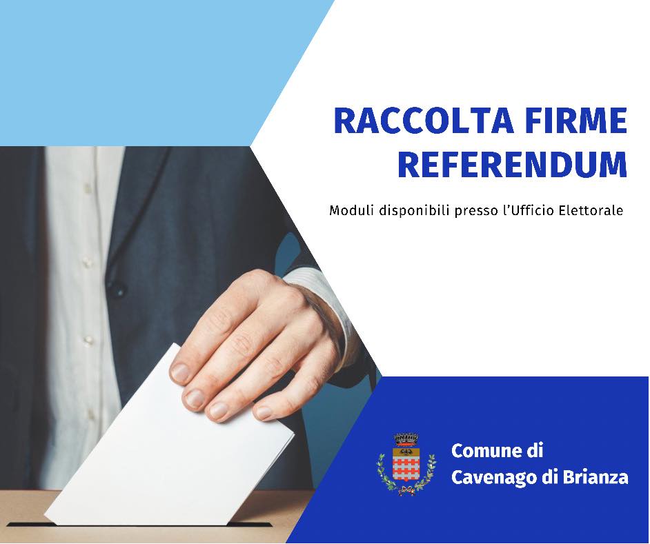 Immagine Raccolta firme per referendum abrogativi e proposte di legge di iniziativa popolare