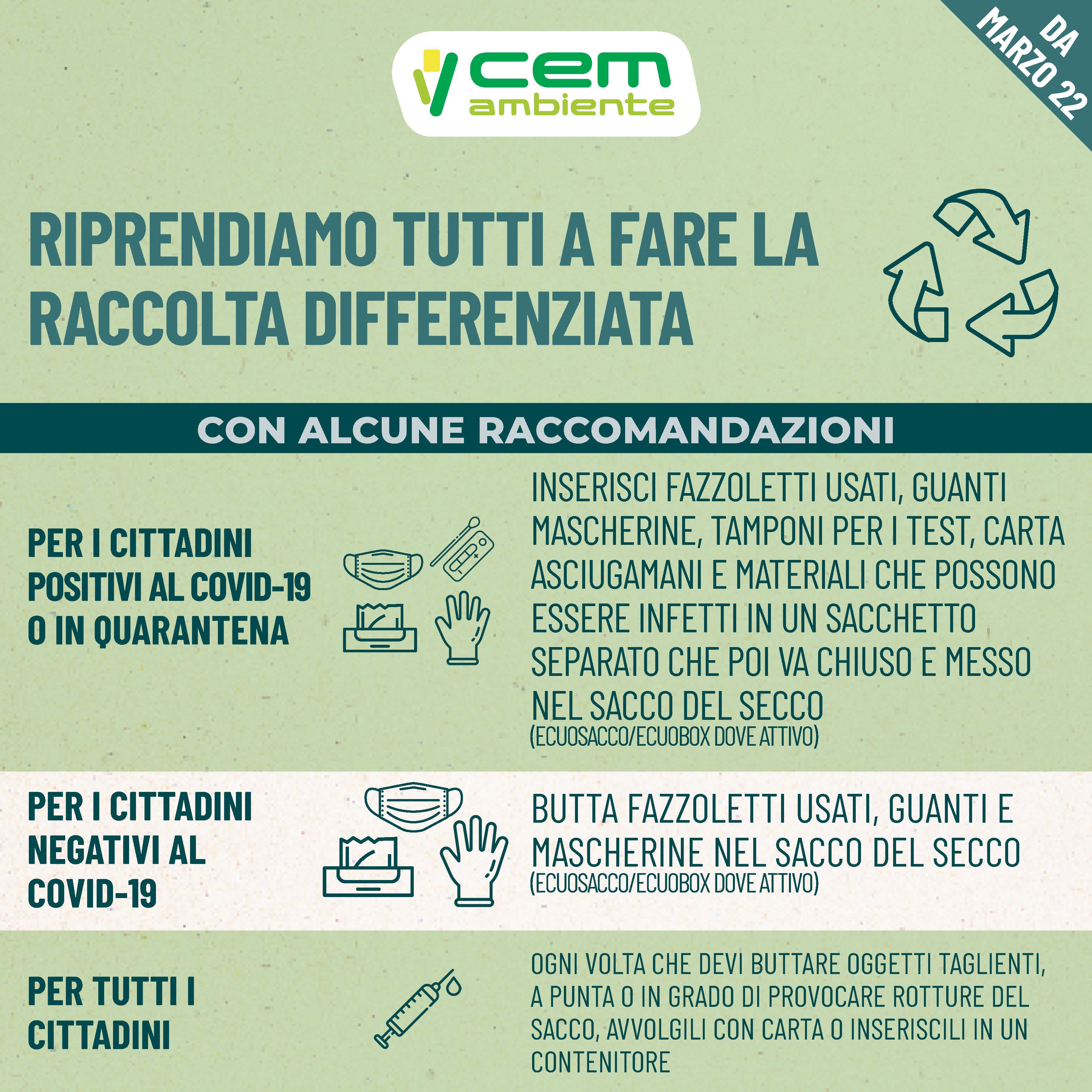 Immagine RIPRENDIAMO TUTTI A FARE LA RACCOLTA DIFFERENZIATA