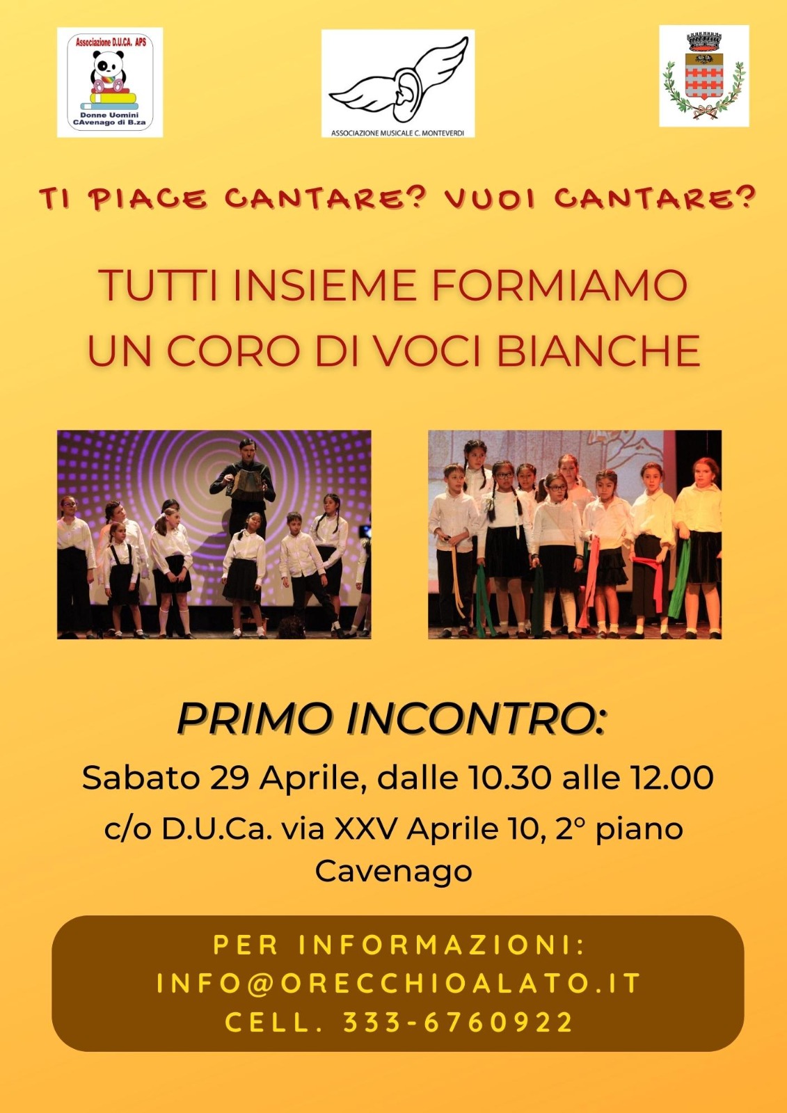 Immagine Coro voci bianche: primo incontro