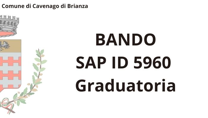 Immagine Graduatoria definitiva  bando sap  ID 5960 