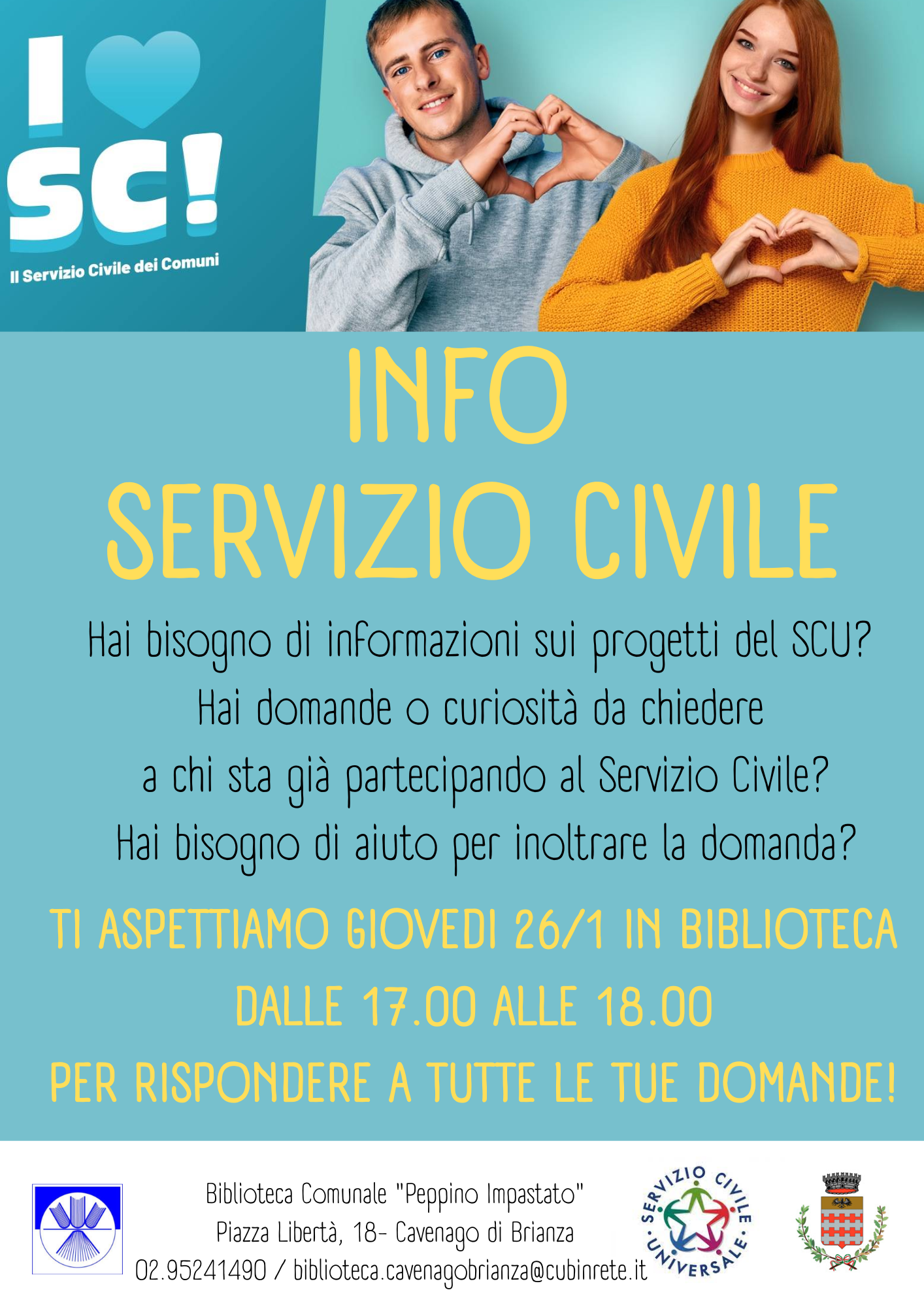 Immagine Incontro per informazioni sul Servizio Civile Universale 2022-2023