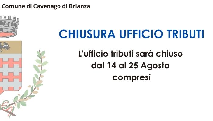 Immagine Chiusura ufficio tributi