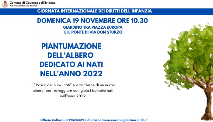 Immagine Piantumazione dell'albero dei nuovi nati