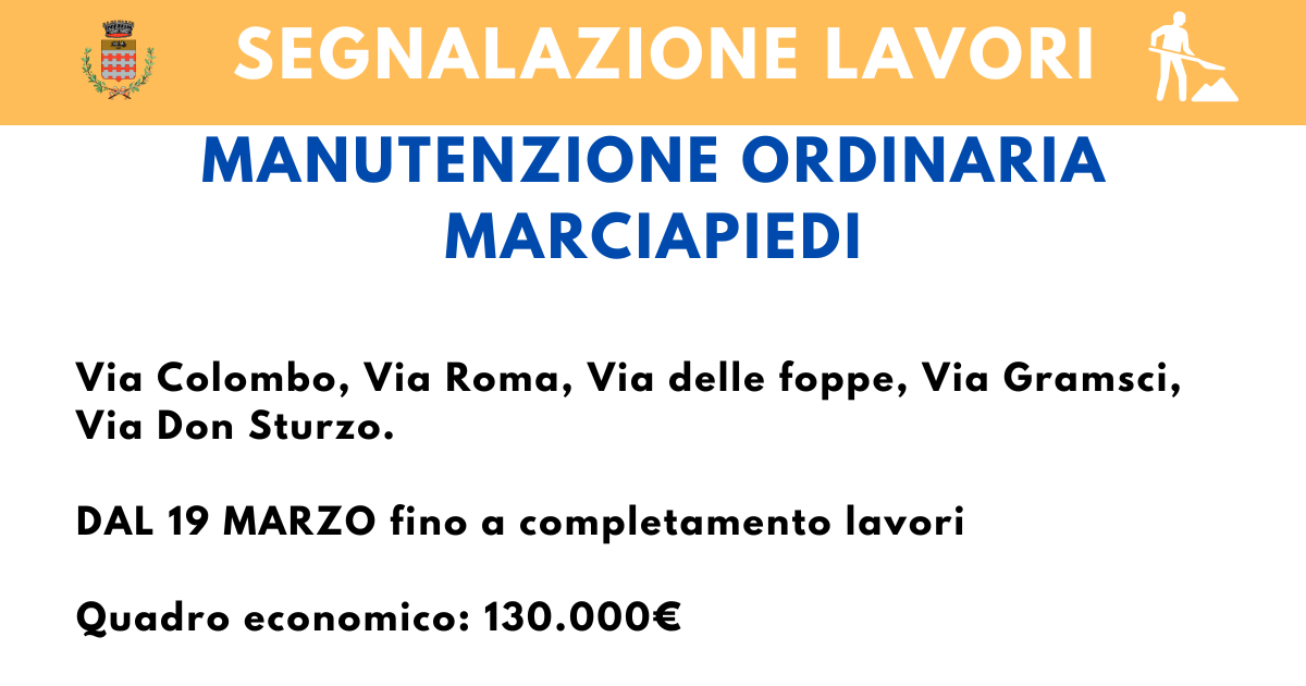 Immagine MANUTENZIONE ORDINARIA MARCIAPIEDI