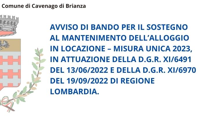 Immagine Pubblicazione graduatorie Misura Unica 2023