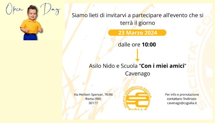 Immagine Open Day asilo nido