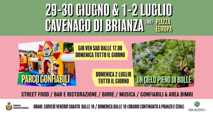 Immagine Parco dei gonfiabili & un cielo pieno di bolle