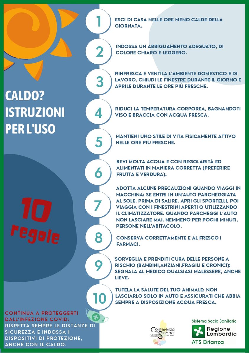 Immagine PREVENZIONE EFFETTI ONDATE DI CALORE SULLA SALUTE 2023